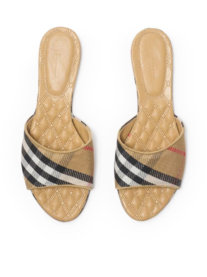 Burberry SLOANE CHECK SLIPPERS Size US 8 / IT 38 - 4 Thumbnail