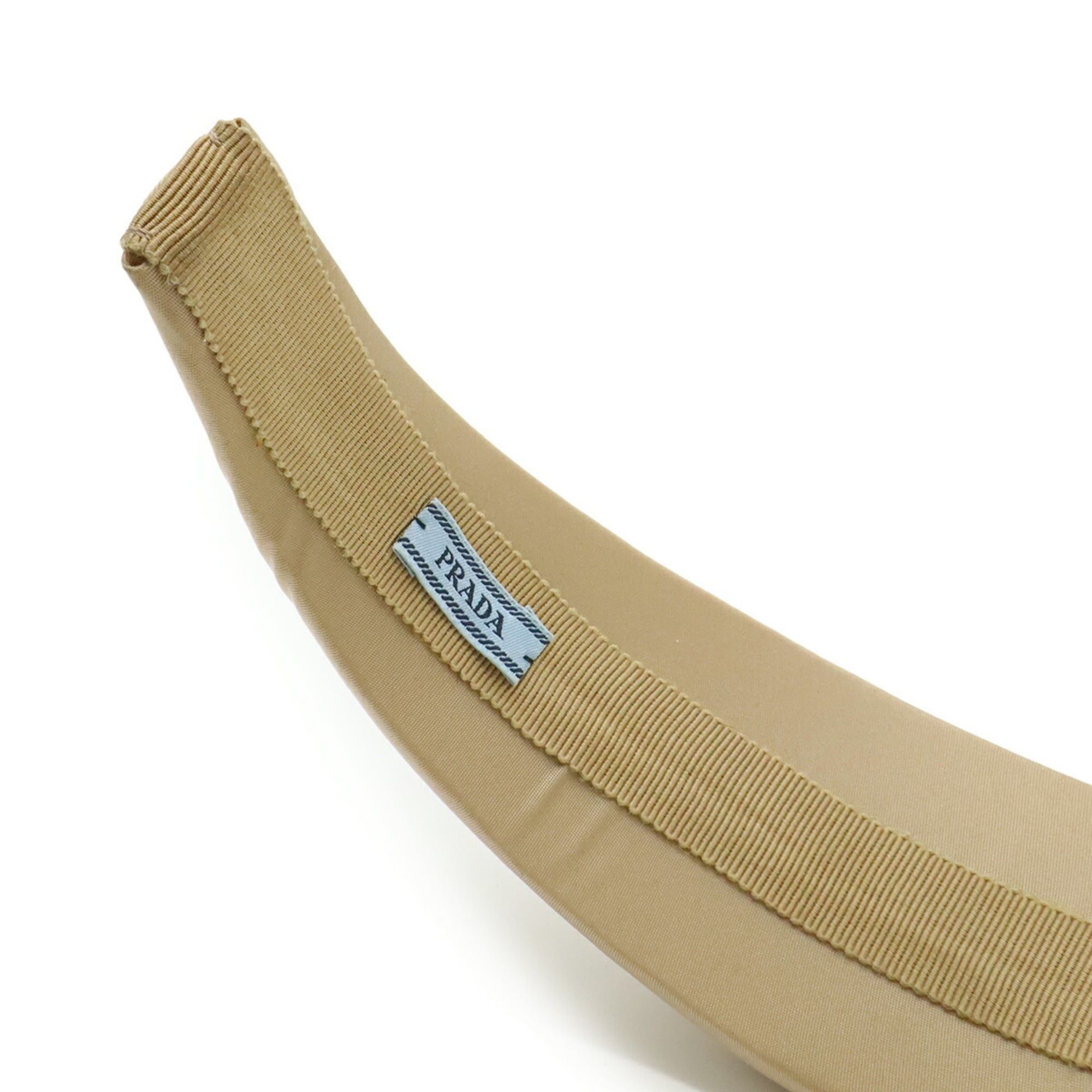 Prada Prada Triangle Headband, Beige Nylon, 1IH016 Size ONE SIZE - 7 Thumbnail