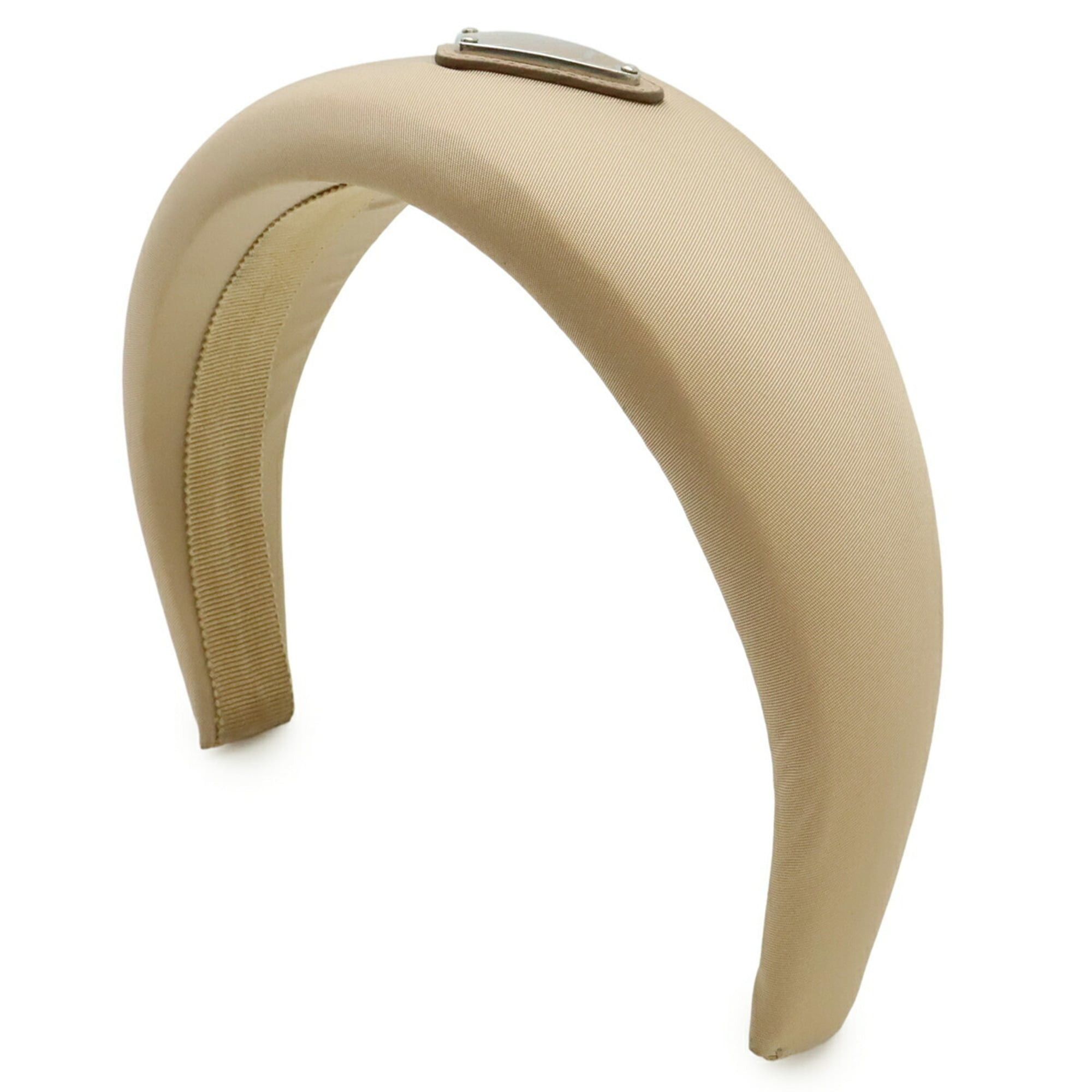 Prada Prada Triangle Headband, Beige Nylon, 1IH016 Size ONE SIZE - 4 Thumbnail