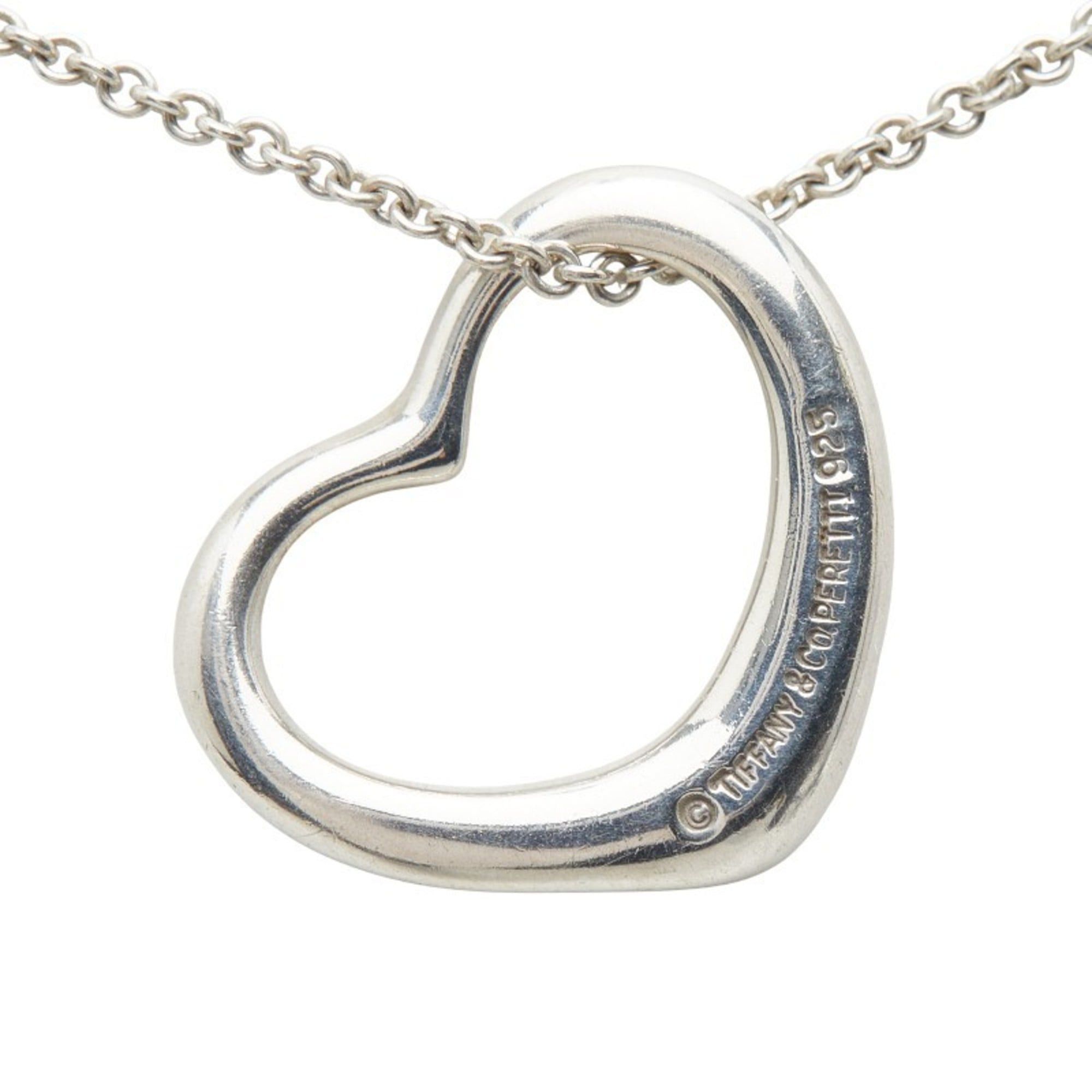 Tiffany & Co. Tiffany & Co. Open Heart Necklace in 925 Sterling Silver for Women. Size ONE SIZE - 2 Thumbnail
