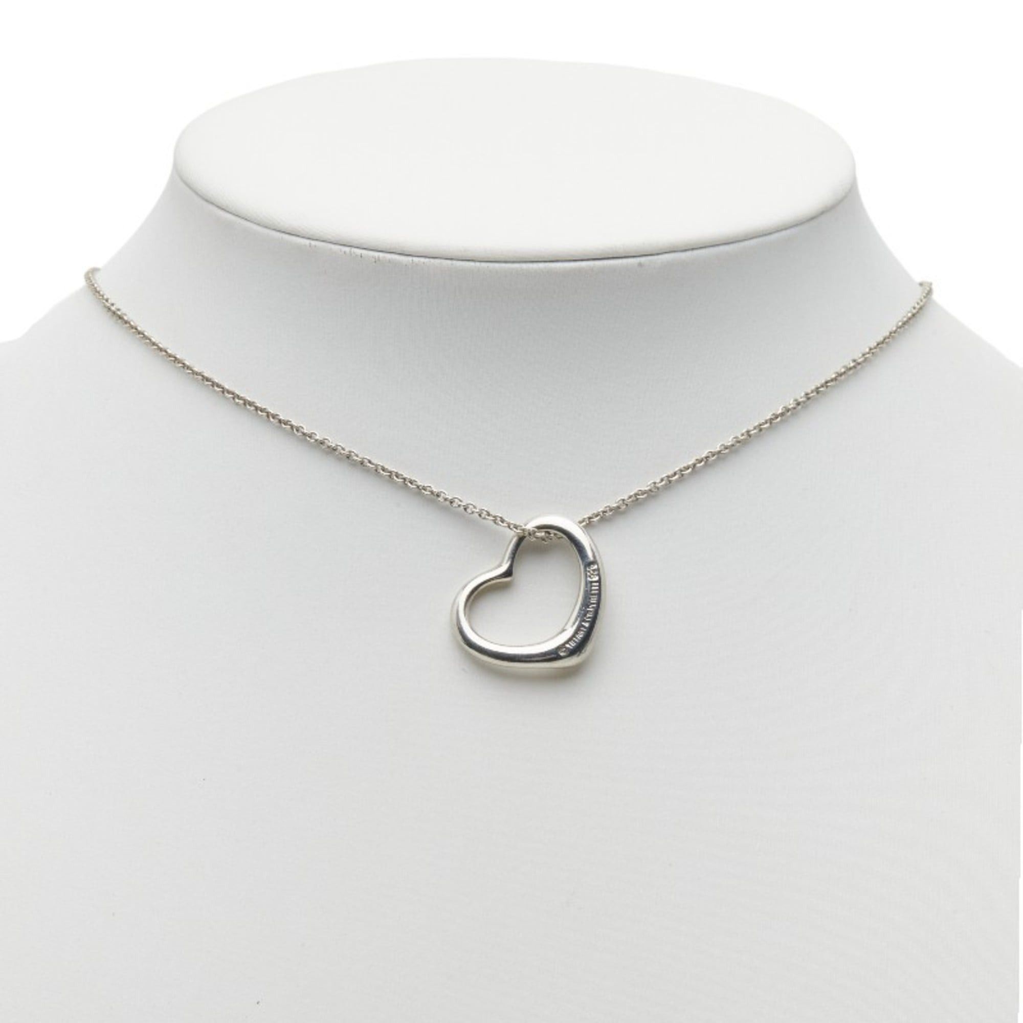 Tiffany & Co. Tiffany & Co. Open Heart Necklace in 925 Sterling Silver for Women. Size ONE SIZE - 7 Thumbnail