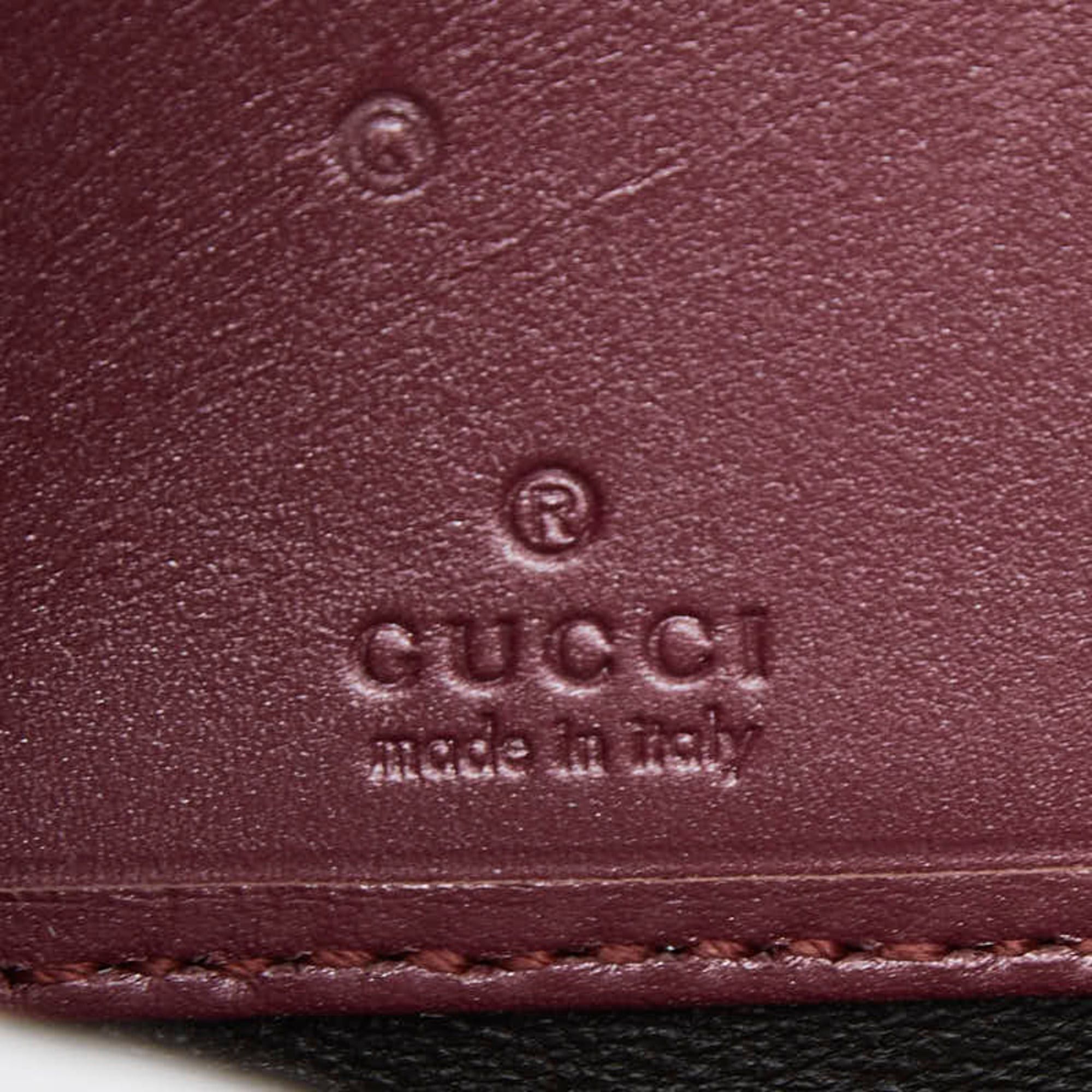 Gucci Gucci Micro Guccissima Ribbon Heart Round Zip Long Wallet 307997 Pink Enamel Women's GUCCI Size ONE SIZE - 8 Thumbnail