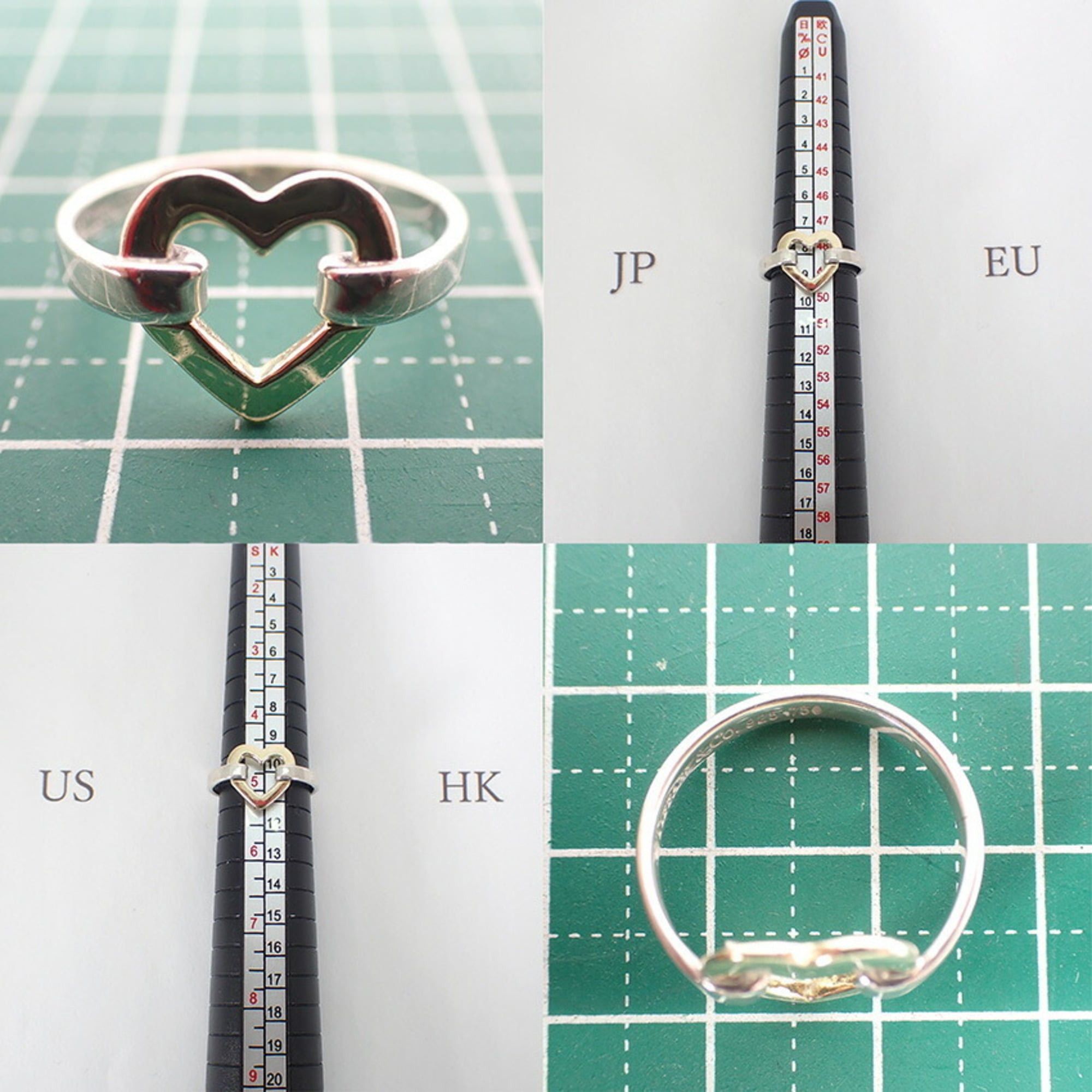 Tiffany & Co. TIFFANY 925 750 Heart Ring, size 9 Size ONE SIZE - 10 Thumbnail