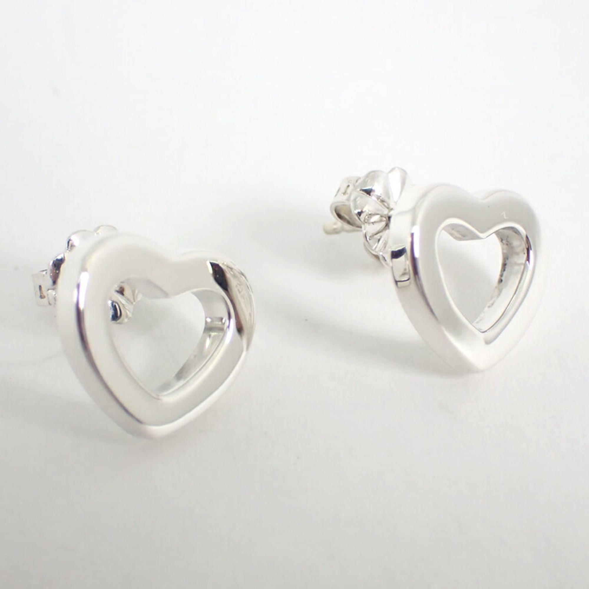 Tiffany & Co. TIFFANY 925 Metro Heart Earrings Size ONE SIZE - 4 Thumbnail