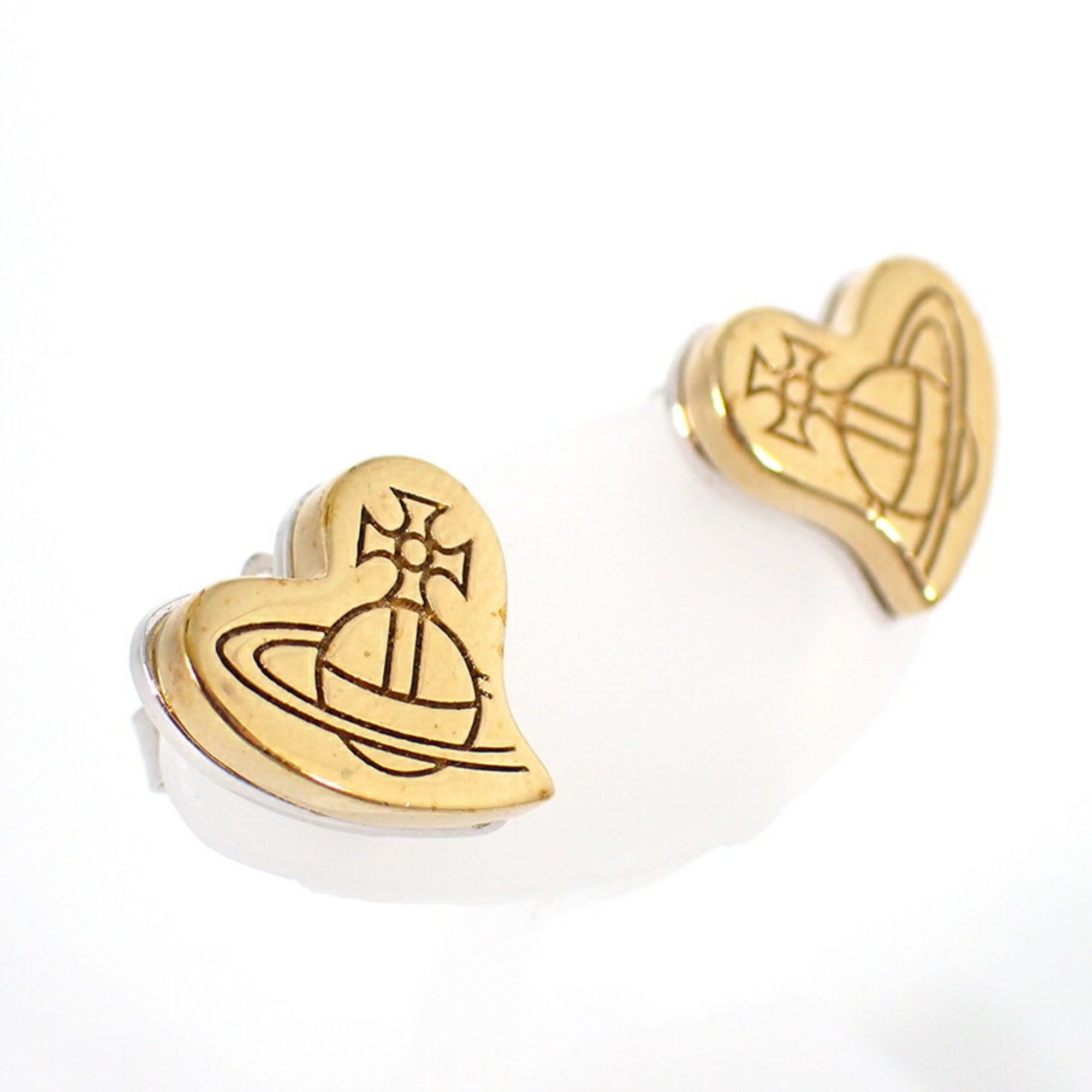 Vivienne Westwood Vivienne Westwood Orb Heart Earrings Size ONE SIZE - 4 Thumbnail
