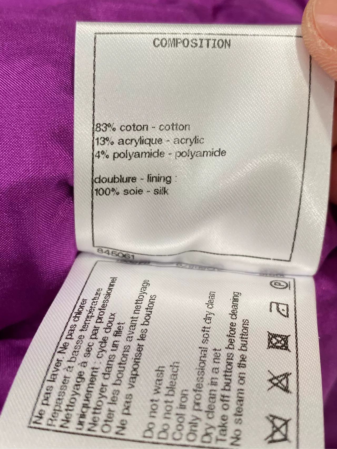 Chanel Chanel 21C Purple Knit Coat FR36 Size US S / EU 44-46 / 1 - 6 Thumbnail