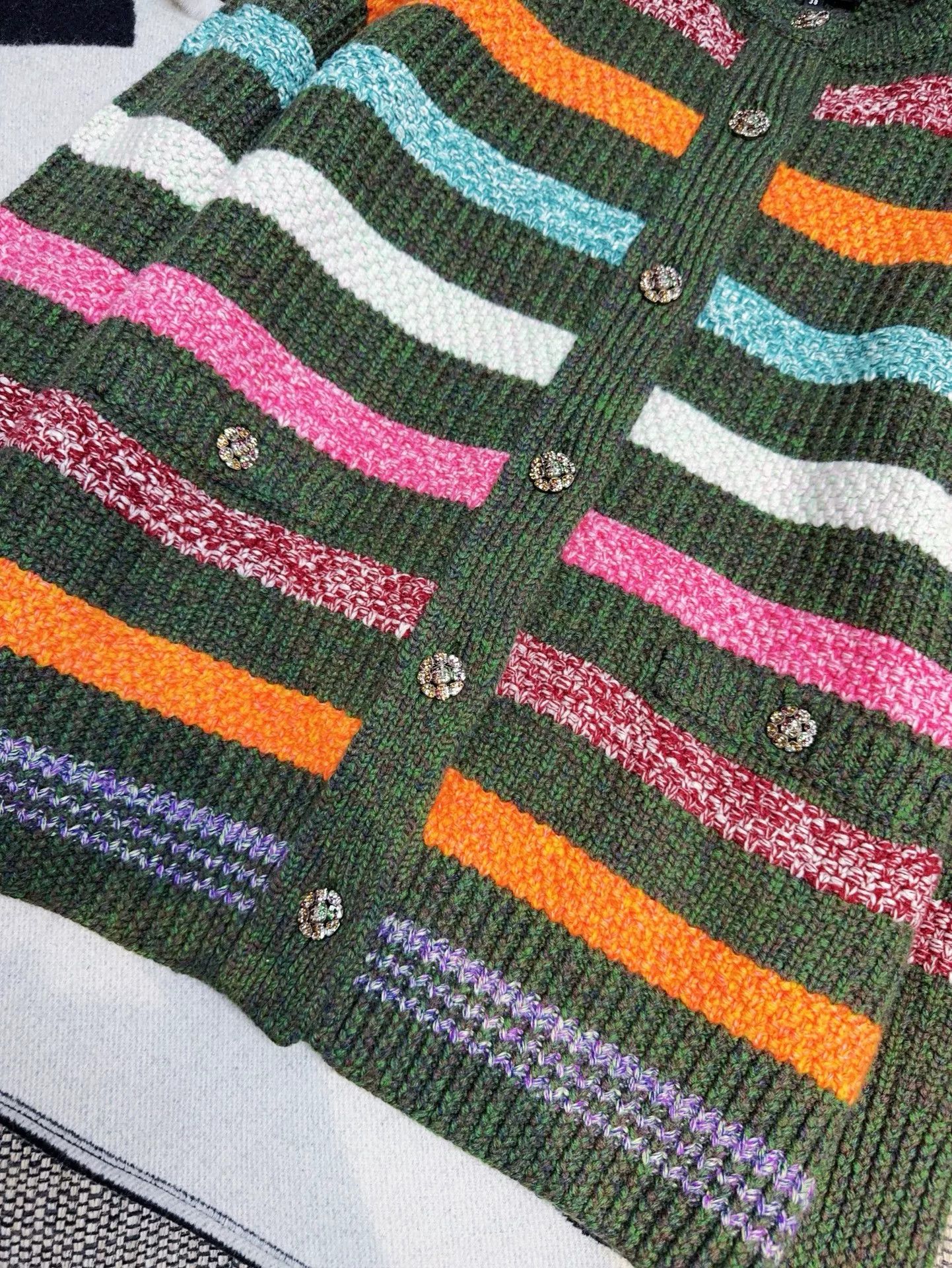 Chanel chanel 22k colorful knit cardigan coat Size US M / EU 48-50 / 2 - 3 Thumbnail