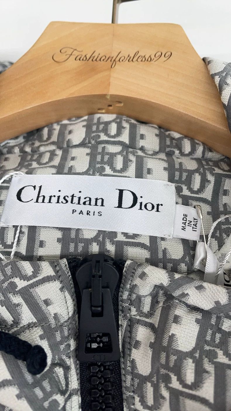 Dior Dior Gray Monogram Logo Windbreaker Jacket Size US XS / EU 42 / 0 - 3 Thumbnail