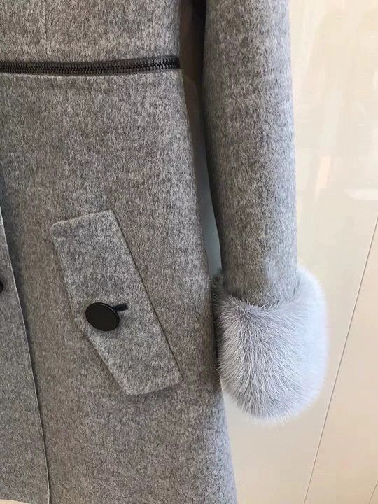 Fendi fendi gray mink and cashmere coat Size US M / EU 48-50 / 2 - 3 Thumbnail