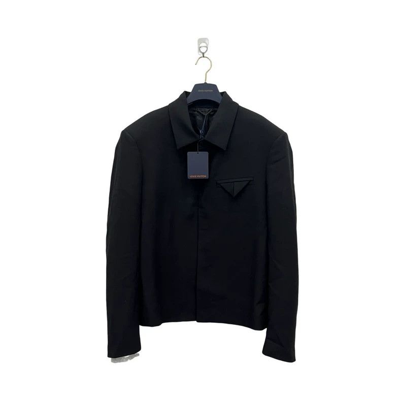 Louis Vuitton Louis Vuitton Wool Pearl Slogan Jacket Size US L / EU 52-54 / 3 - 3 Thumbnail