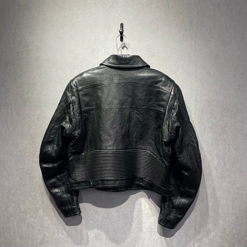 Balenciaga Balenciaga Logo Leather Biker Jacket Size US M / EU 48-50 / 2 - 2 Thumbnail