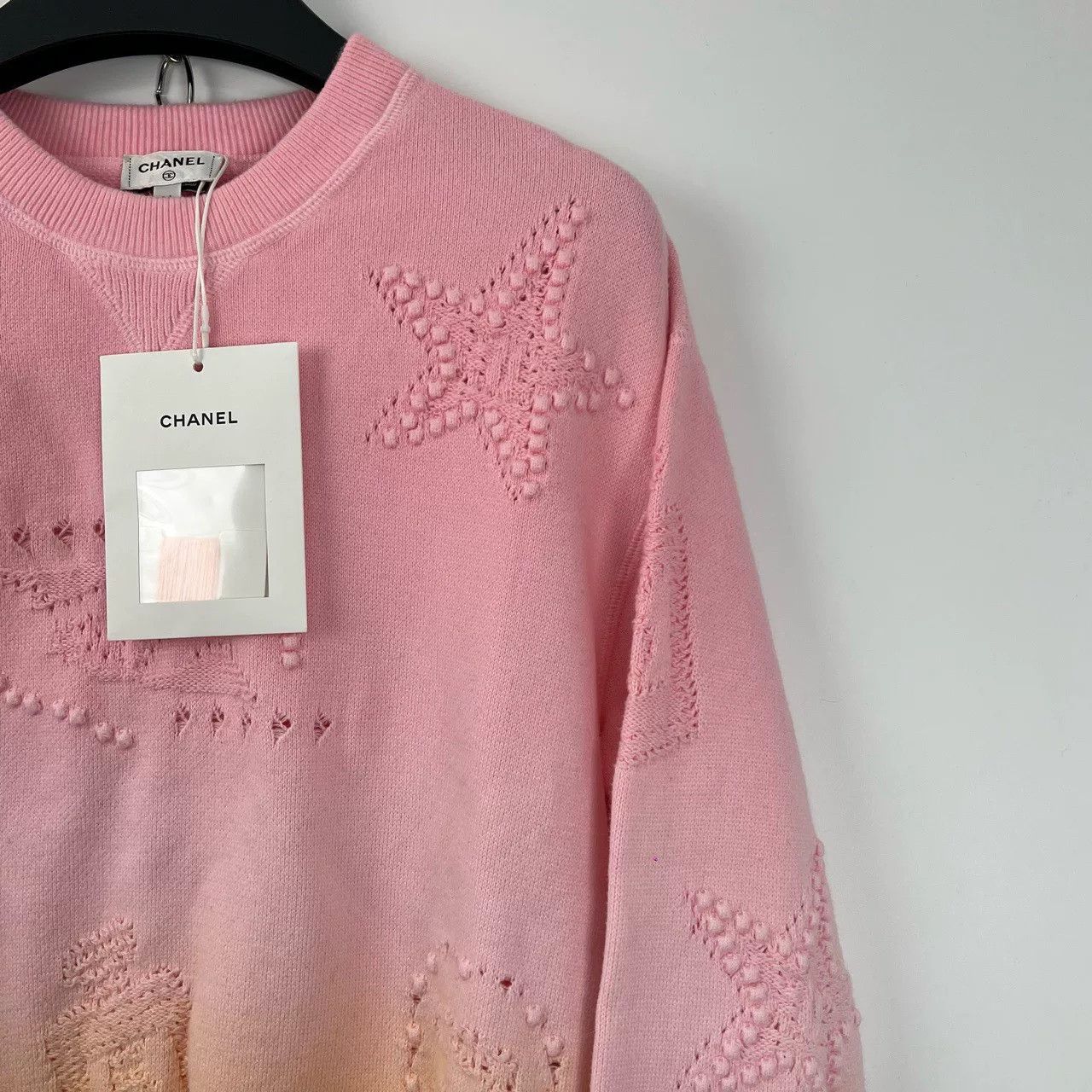 Chanel Chanel Pink Orange Gradient Embroidered Sweatshirt Size US S / EU 44-46 / 1 - 4 Thumbnail