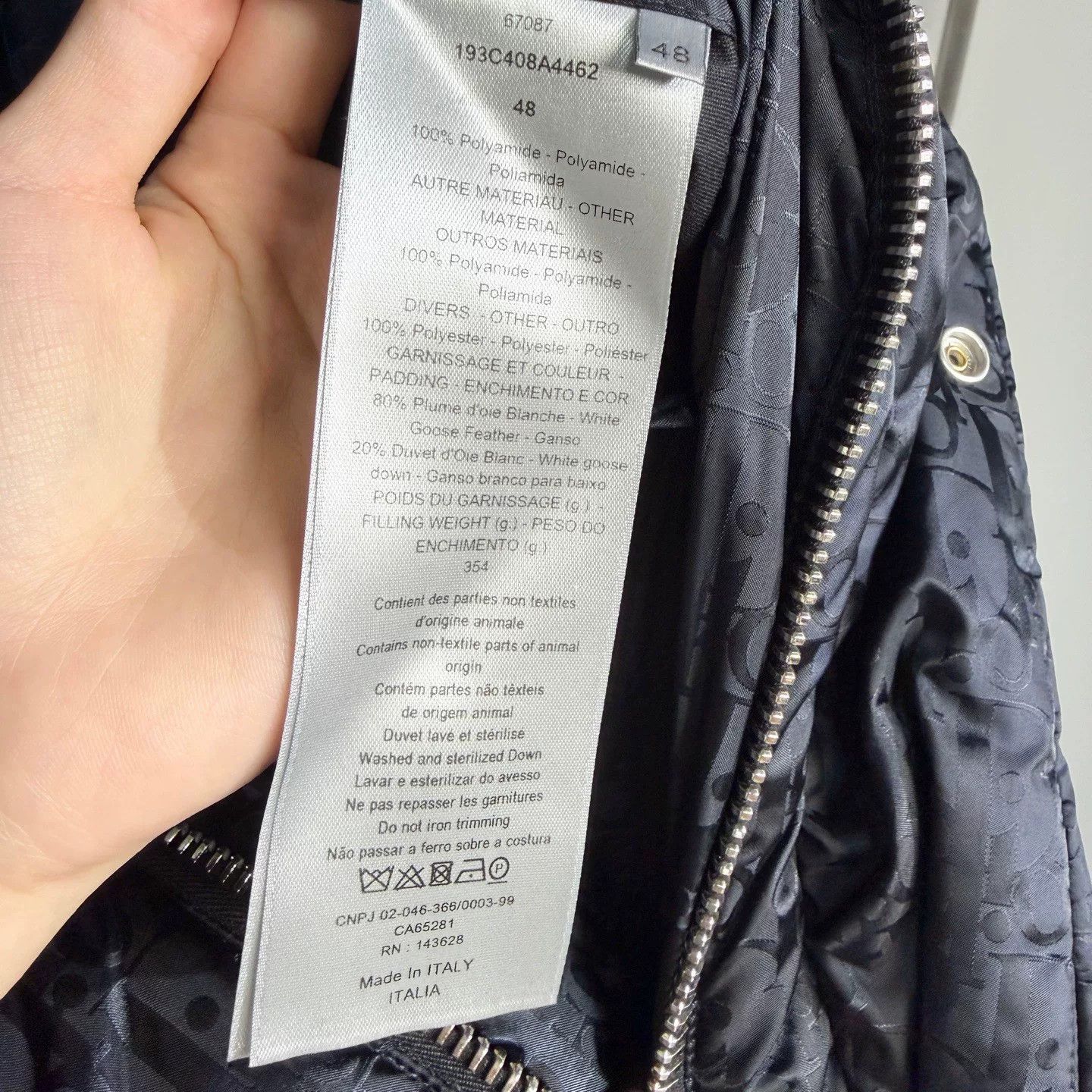 Dior dior oblique black down jacket size 48 Size US L / EU 52-54 / 3 - 4 Thumbnail
