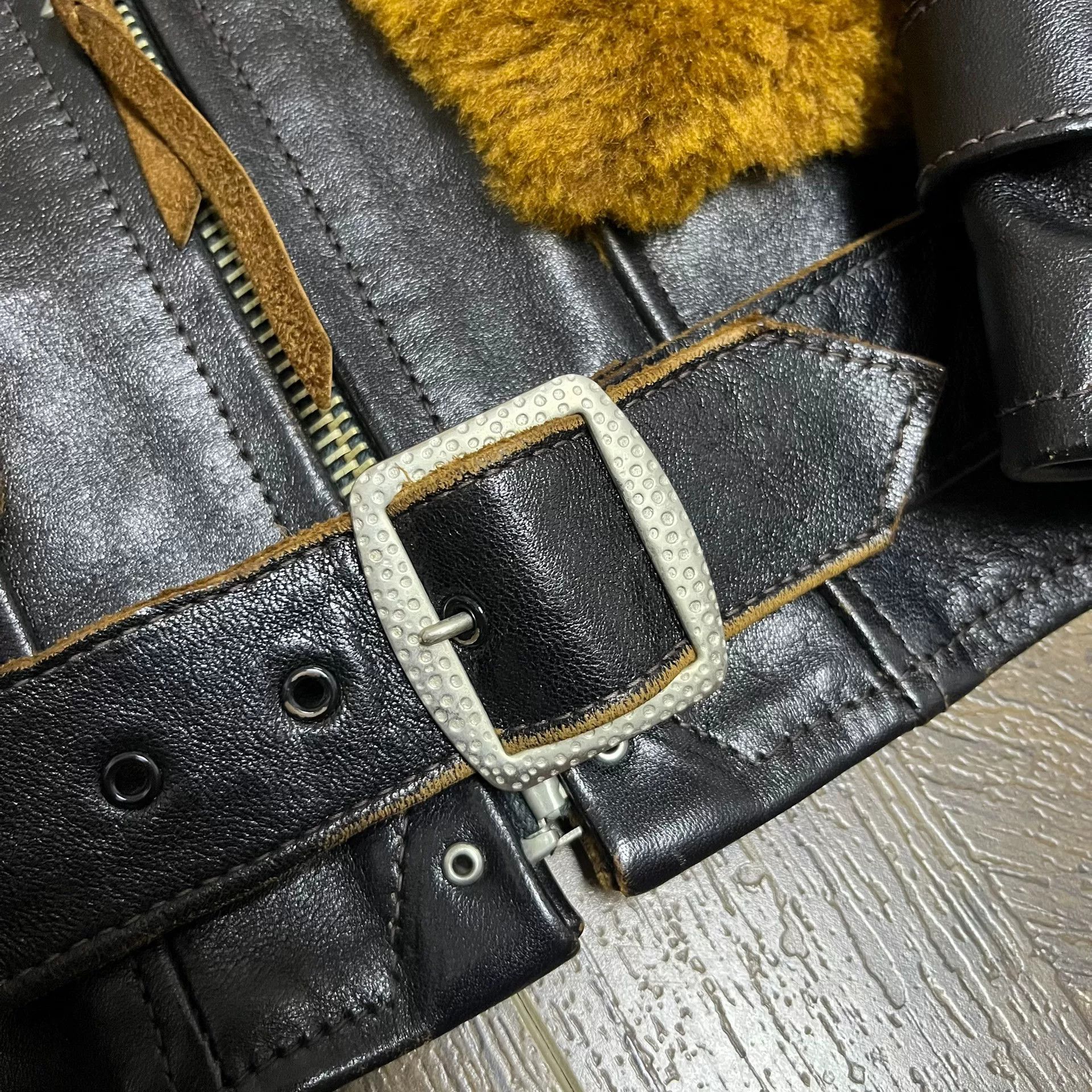 The Real McCoy's The Real McCoy Brown Bear Leather Jacket Size US S / EU 44-46 / 1 - 5 Thumbnail