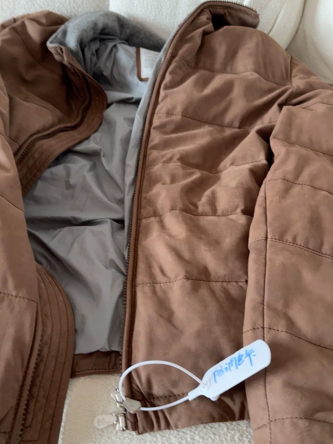 Brunello Cucinelli Brunello Cucinelli Leather Down Jacket Size US S / EU 44-46 / 1 - 9 Thumbnail