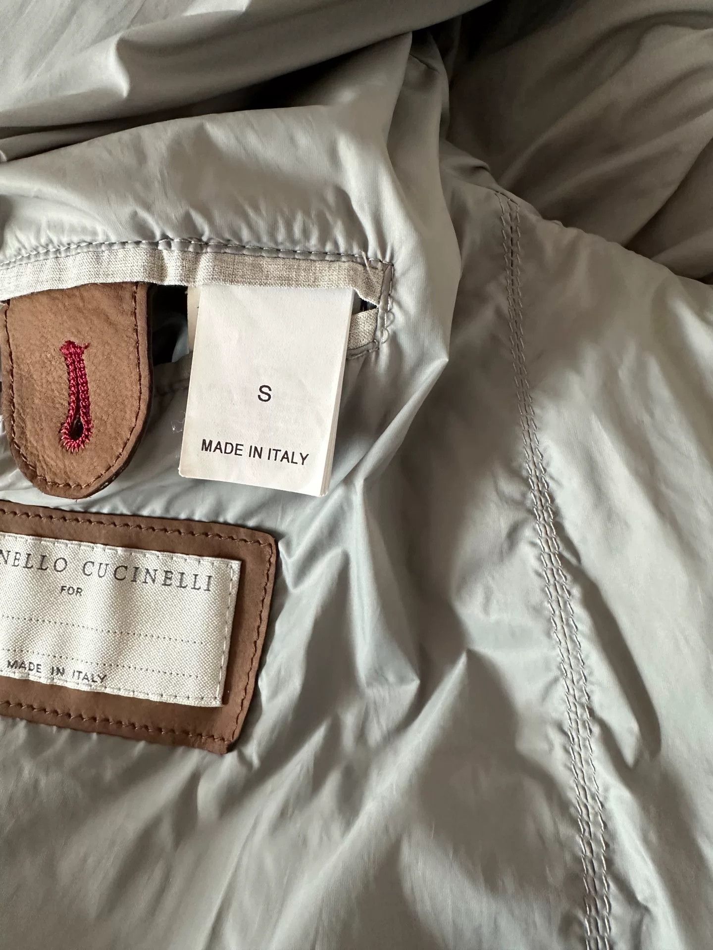 Brunello Cucinelli Brunello Cucinelli Leather Down Jacket Size US S / EU 44-46 / 1 - 4 Thumbnail