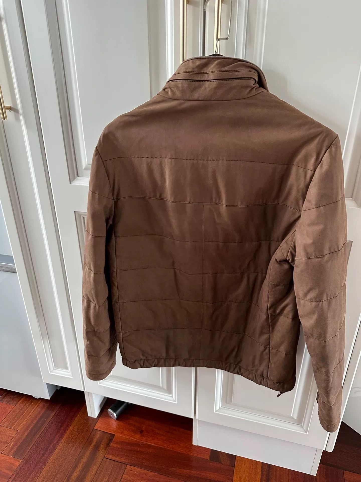 Brunello Cucinelli Brunello Cucinelli Leather Down Jacket Size US S / EU 44-46 / 1 - 2 Thumbnail