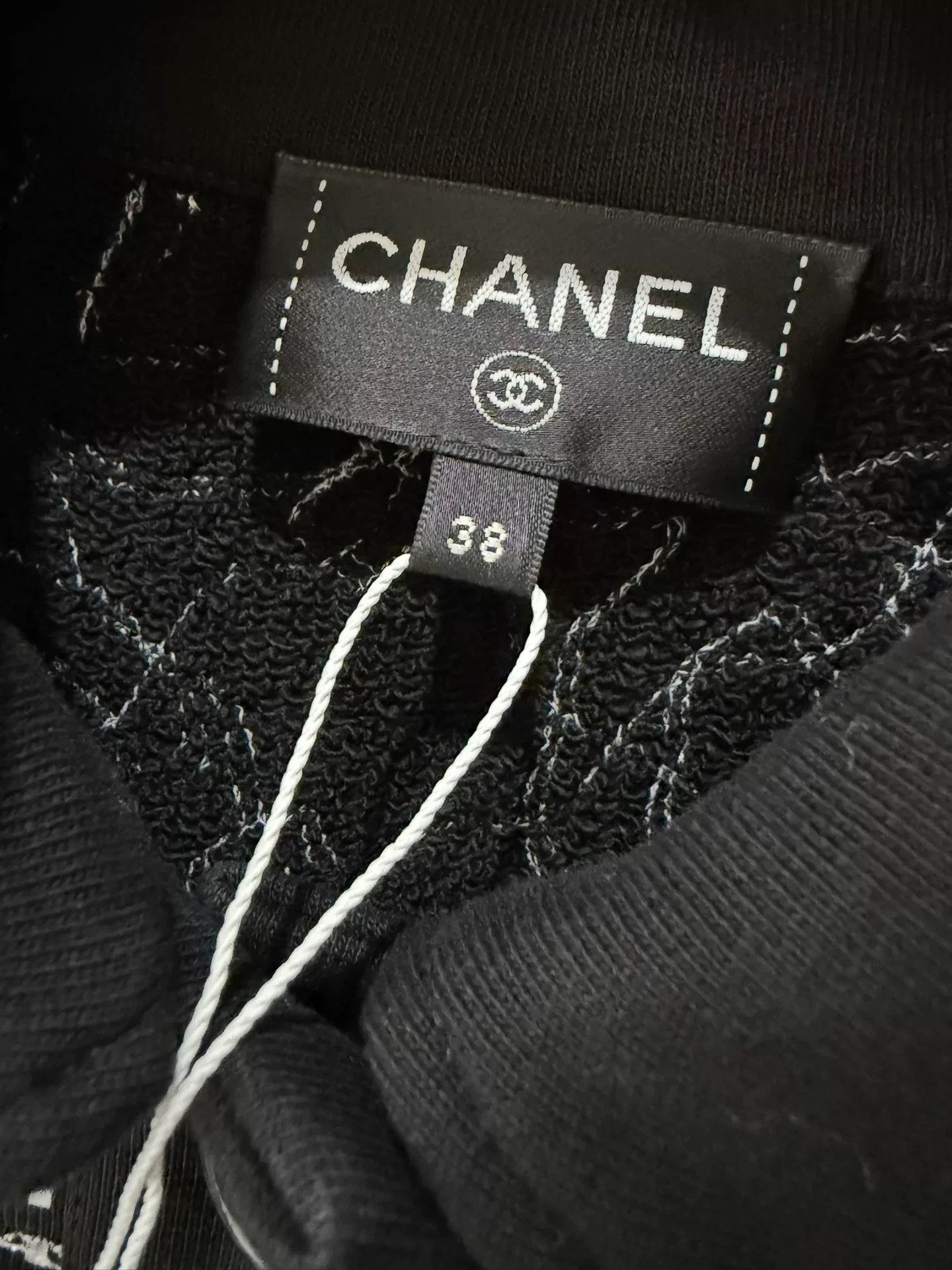 Chanel Chanel Black CC Logo Sequin Polo Top Size US M / EU 48-50 / 2 - 3 Thumbnail