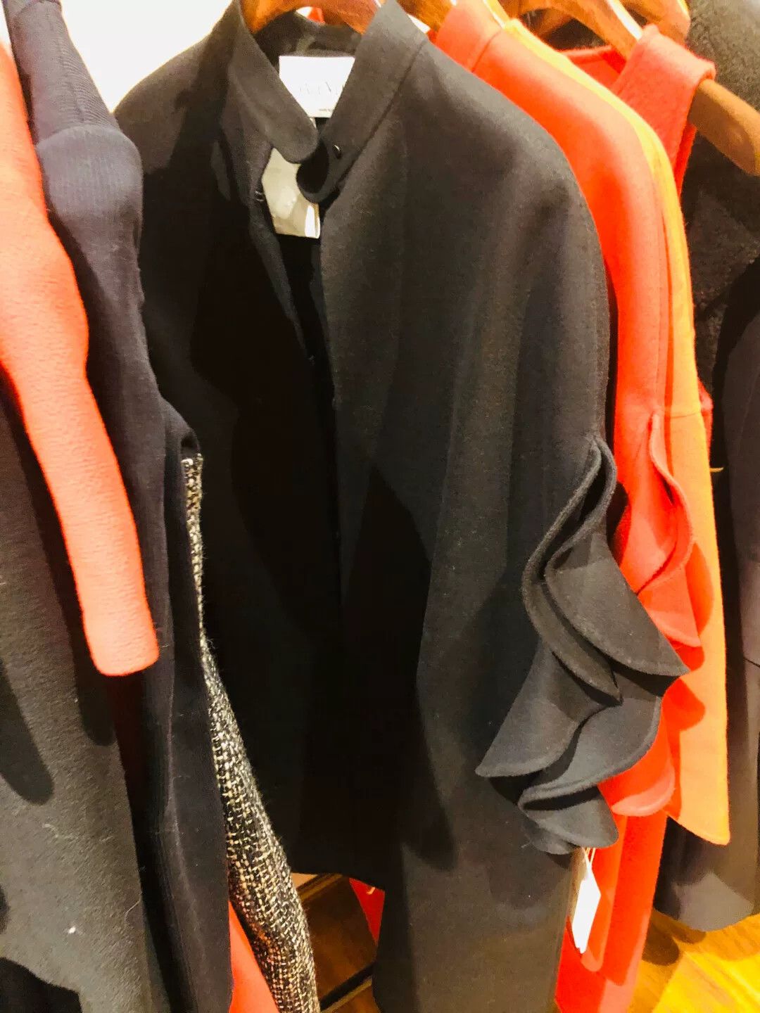 Valentino Valentino Red Black Coat Cape Size US XS / EU 42 / 0 - 4 Thumbnail