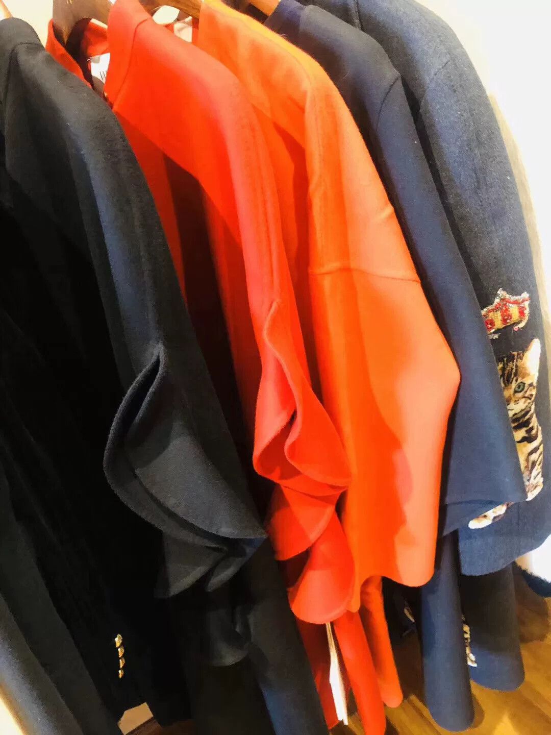 Valentino Valentino Red Black Coat Cape Size US XS / EU 42 / 0 - 5 Thumbnail
