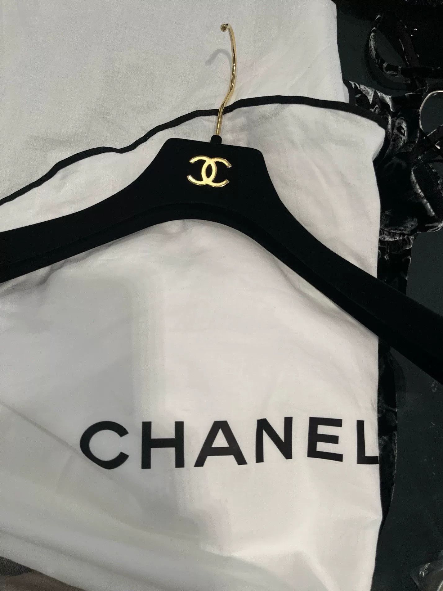 Chanel Chanel Black Velvet Printed Camisole Dress Size US M / EU 48-50 / 2 - 8 Thumbnail
