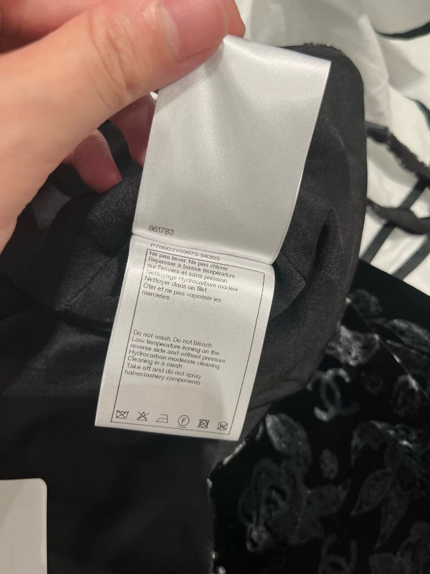 Chanel Chanel Black Velvet Printed Camisole Dress Size US M / EU 48-50 / 2 - 6 Thumbnail