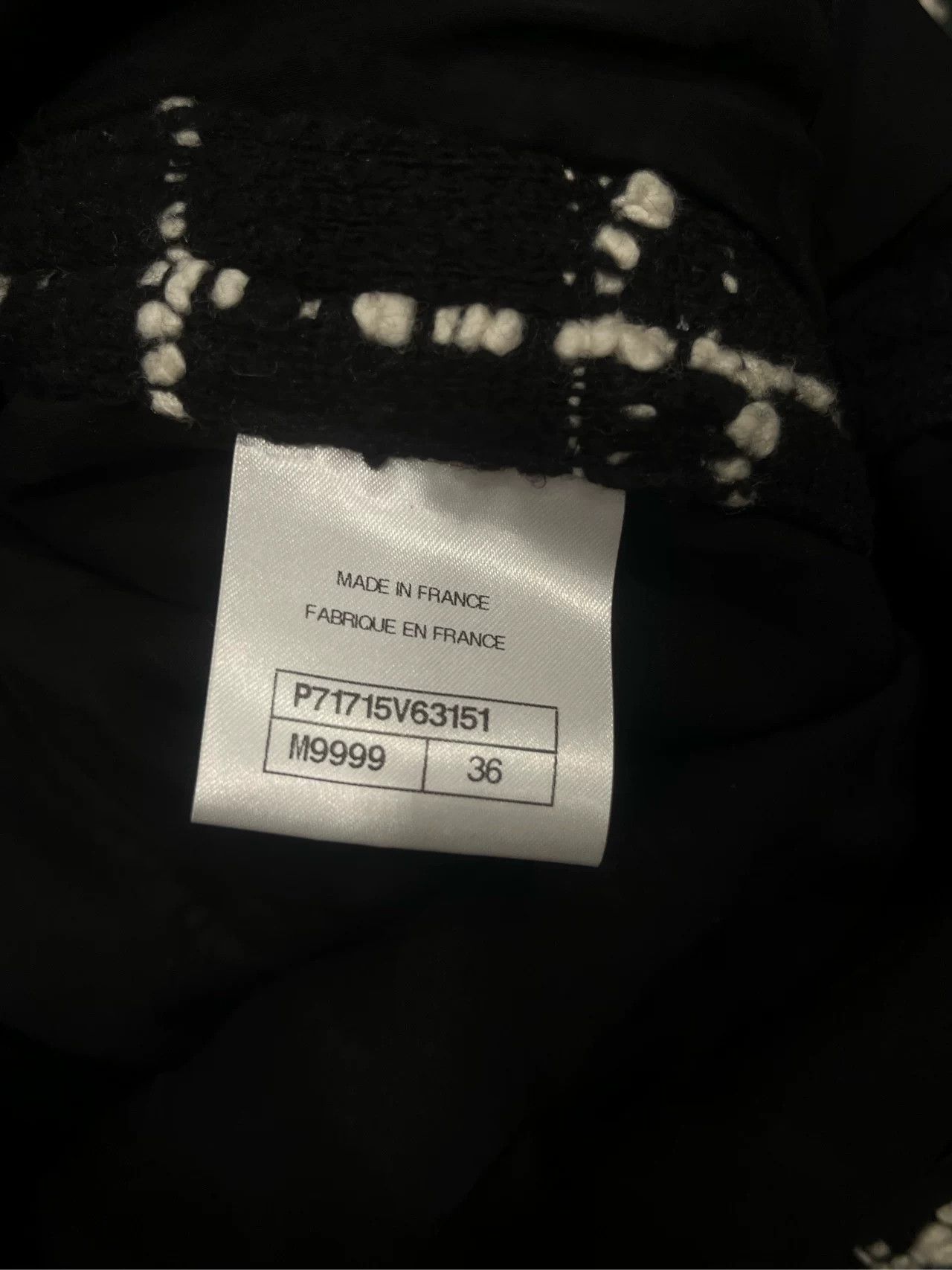 Chanel Chanel 21k black and white plaid tweed jacket fr36 Size US XS / EU 42 / 0 - 5 Thumbnail
