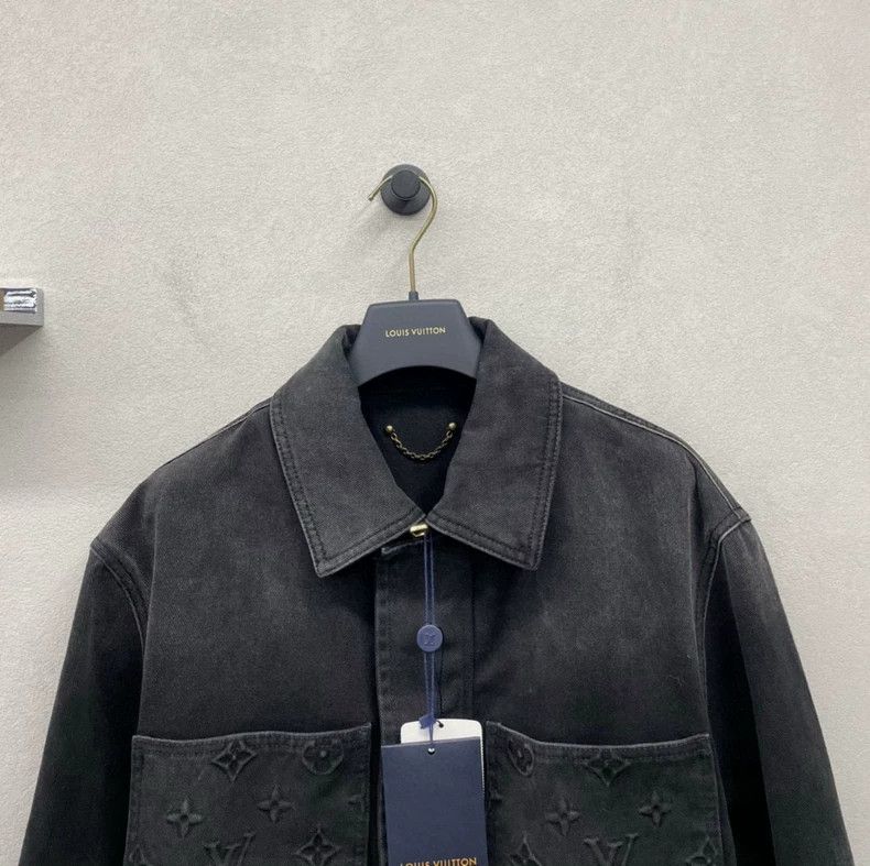 Louis Vuitton LV 2024 Washed Black Denim Jacket Size US XL / EU 56 / 4 - 4 Thumbnail