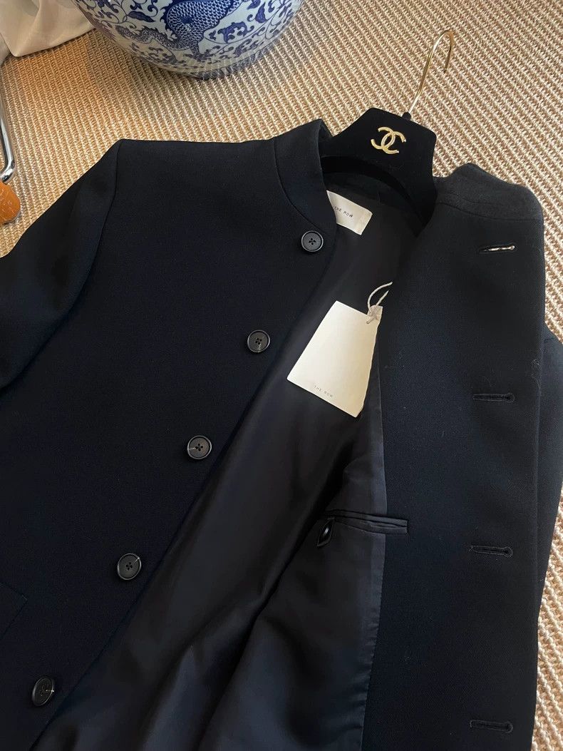 The Row The Row Mandarin Collar Wool Jacket Size US S / EU 44-46 / 1 - 3 Thumbnail