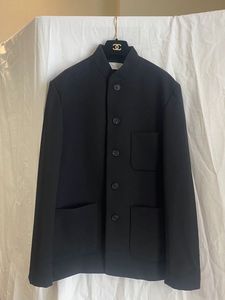 The Row The Row Mandarin Collar Wool Jacket Size US S / EU 44-46 / 1 - 7 Thumbnail