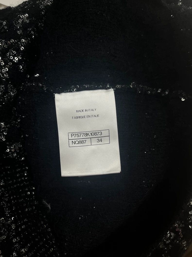 Chanel Chanel 23B Black Sequin Knit Top Size US S / EU 44-46 / 1 - 5 Thumbnail
