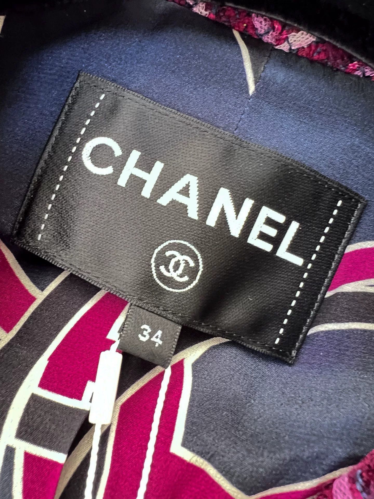 Chanel Chanel 23S Red Pink Tweed Crop Jacket Size US XS / EU 42 / 0 - 5 Thumbnail