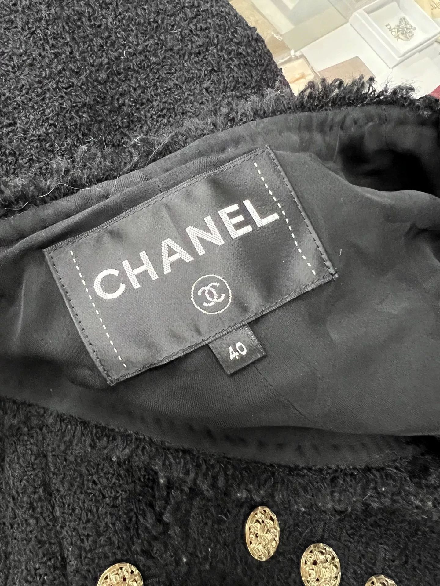 Chanel Chanel Rue Cambon Black Gold Jacket Size US L / EU 52-54 / 3 - 4 Thumbnail