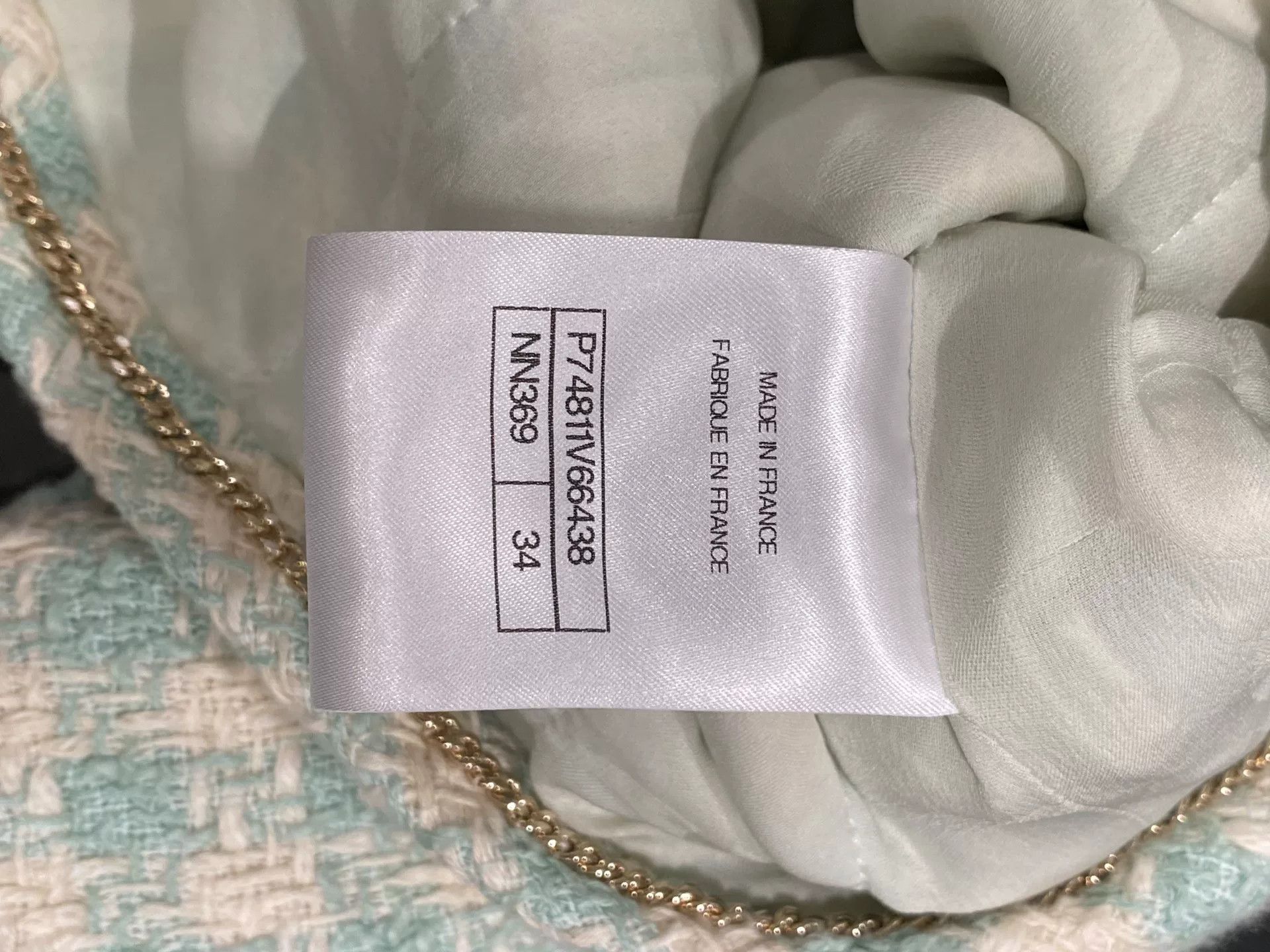 Chanel Chanel 23S Green Diamond Button Jacket Size US S / EU 44-46 / 1 - 4 Thumbnail
