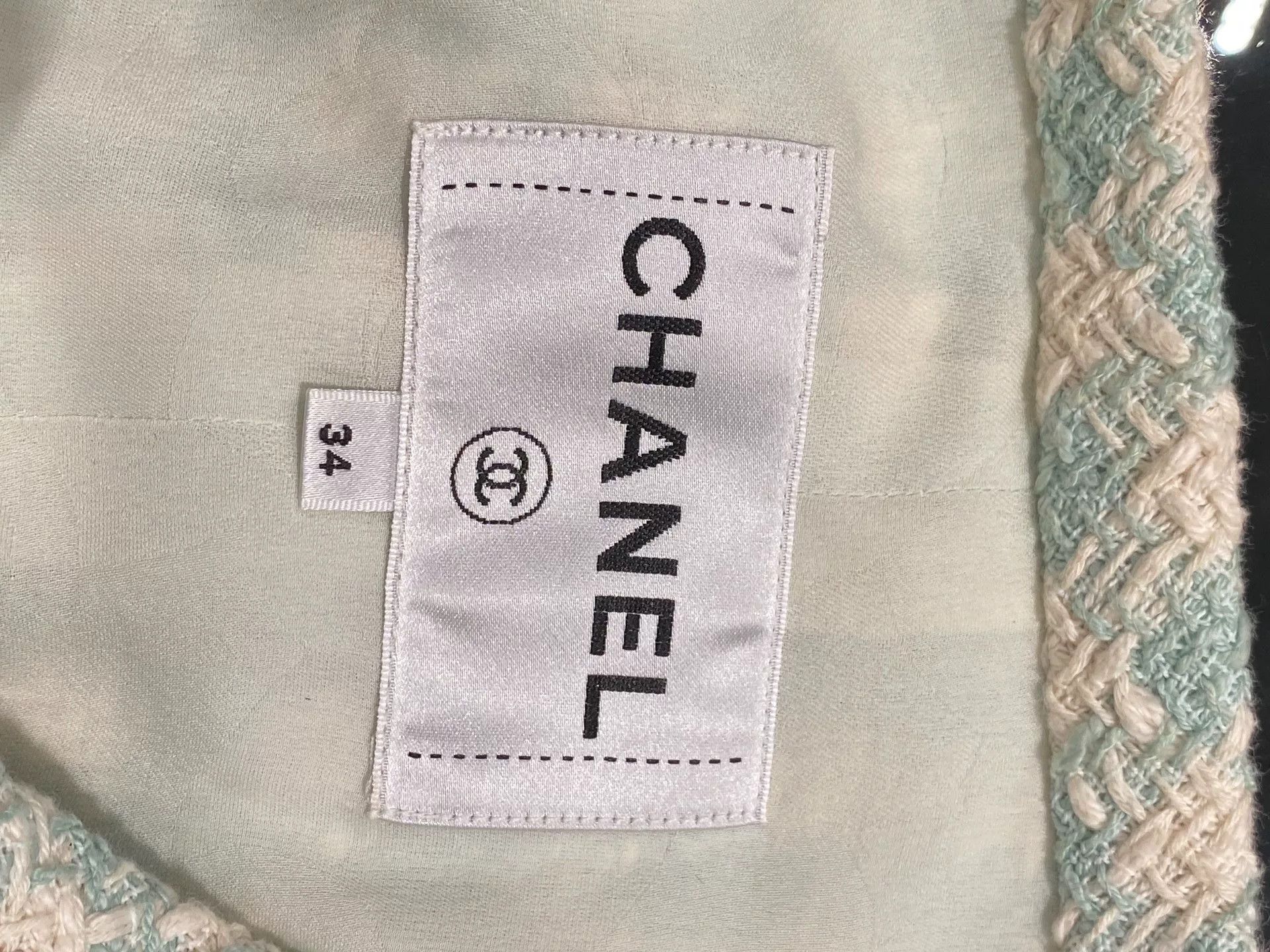 Chanel Chanel 23S Green Diamond Button Jacket Size US S / EU 44-46 / 1 - 3 Thumbnail