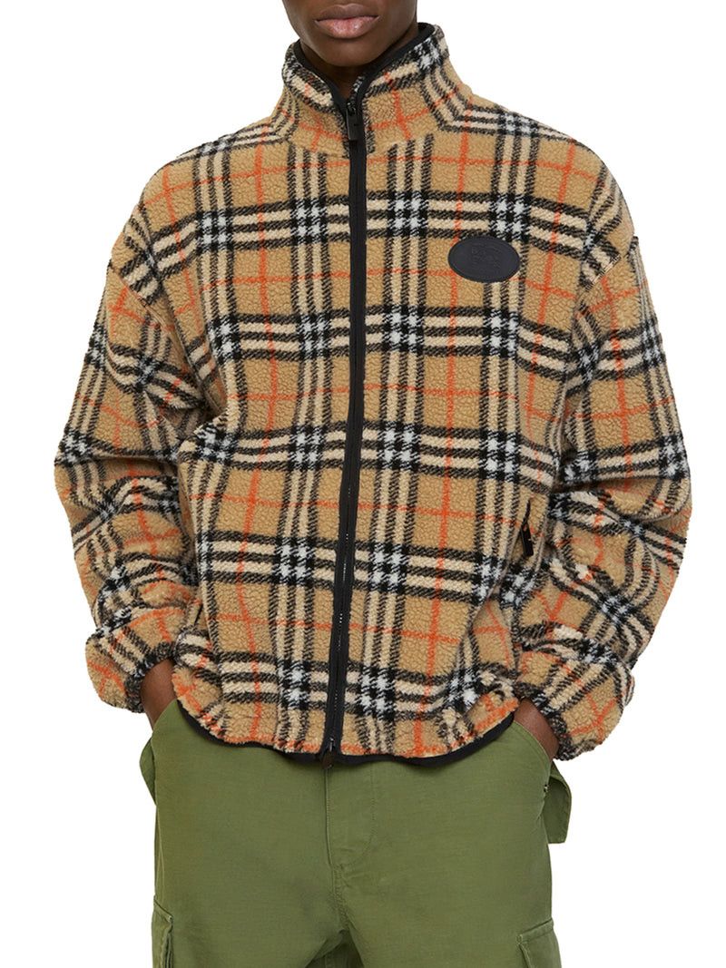 Burberry CHECKED CASHMERE AND WOOL BLEND FLEECE Size US L / EU 52-54 / 3 - 2 Thumbnail