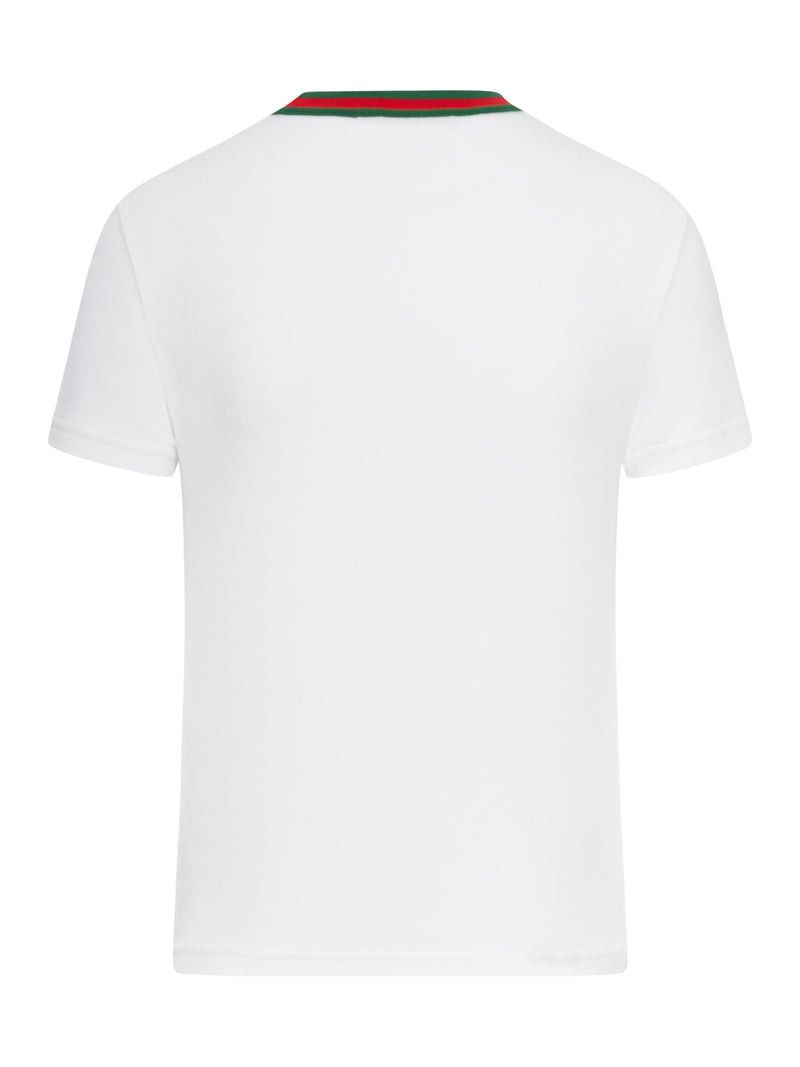 Gucci JERSEY T-SHIRT WITH WEB BAND Size S / US 4 / IT 40 - 2 Thumbnail