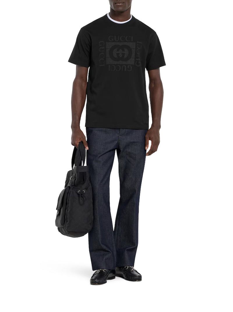 Gucci COTTON JERSEY T-SHIRT WITH PRINT Size US M / EU 48-50 / 2 - 2 Thumbnail