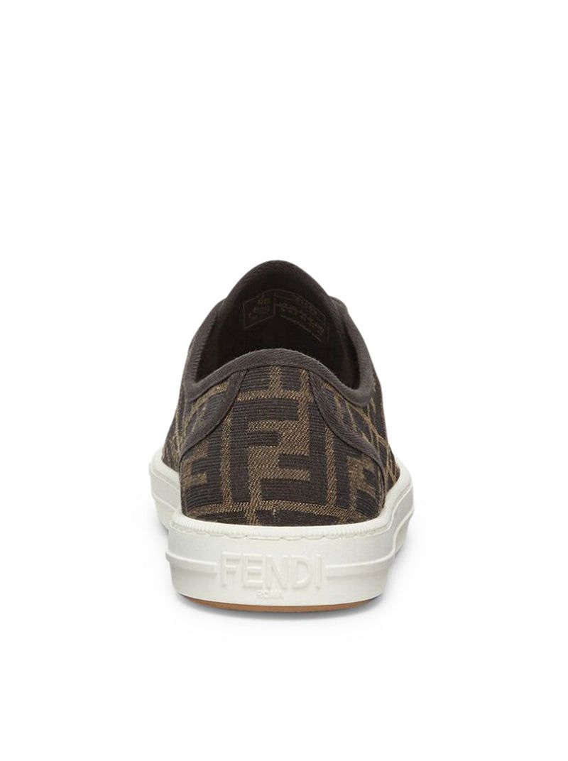 Fendi DOMINO LOW TOP SNEAKER IN FF FABRIC Size US 9 / IT 39 - 4 Thumbnail