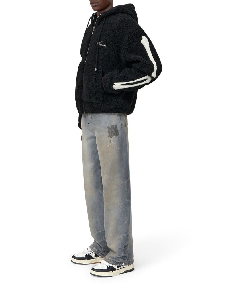 Amiri BONES FLEECE ZIP HOODIE Size US S / EU 44-46 / 1 - 4 Thumbnail