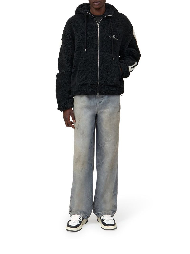 Amiri BONES FLEECE ZIP HOODIE Size US L / EU 52-54 / 3 - 2 Thumbnail