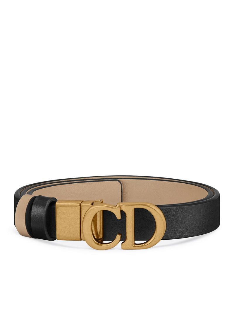 Dior REVERSIBLE SADDLE BELT IN SMOOTH CALFSKIN Size ONE SIZE - 2 Thumbnail