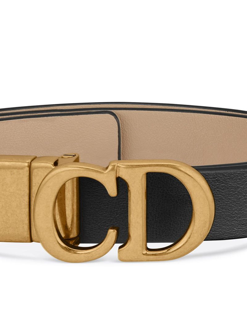 Dior REVERSIBLE SADDLE BELT IN SMOOTH CALFSKIN Size ONE SIZE - 3 Thumbnail