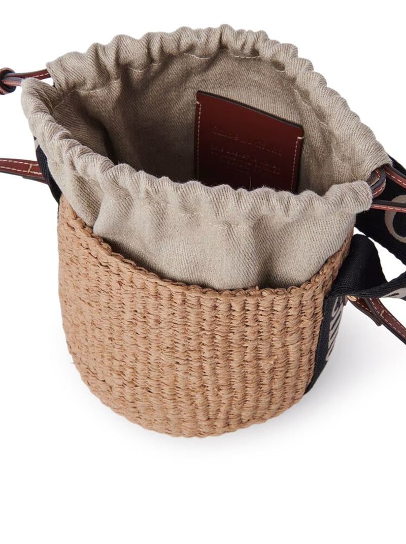 Chloe WOODY SMALL BASKET BAG IN NATURAL FIBERS Size ONE SIZE - 6 Thumbnail