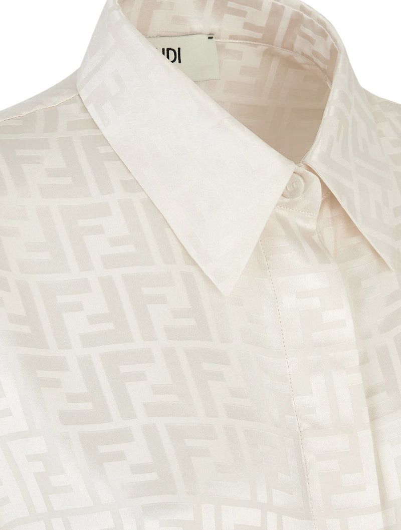 Fendi FF SILK CREPE SHIRT Size M / US 6-8 / IT 42-44 - 4 Thumbnail