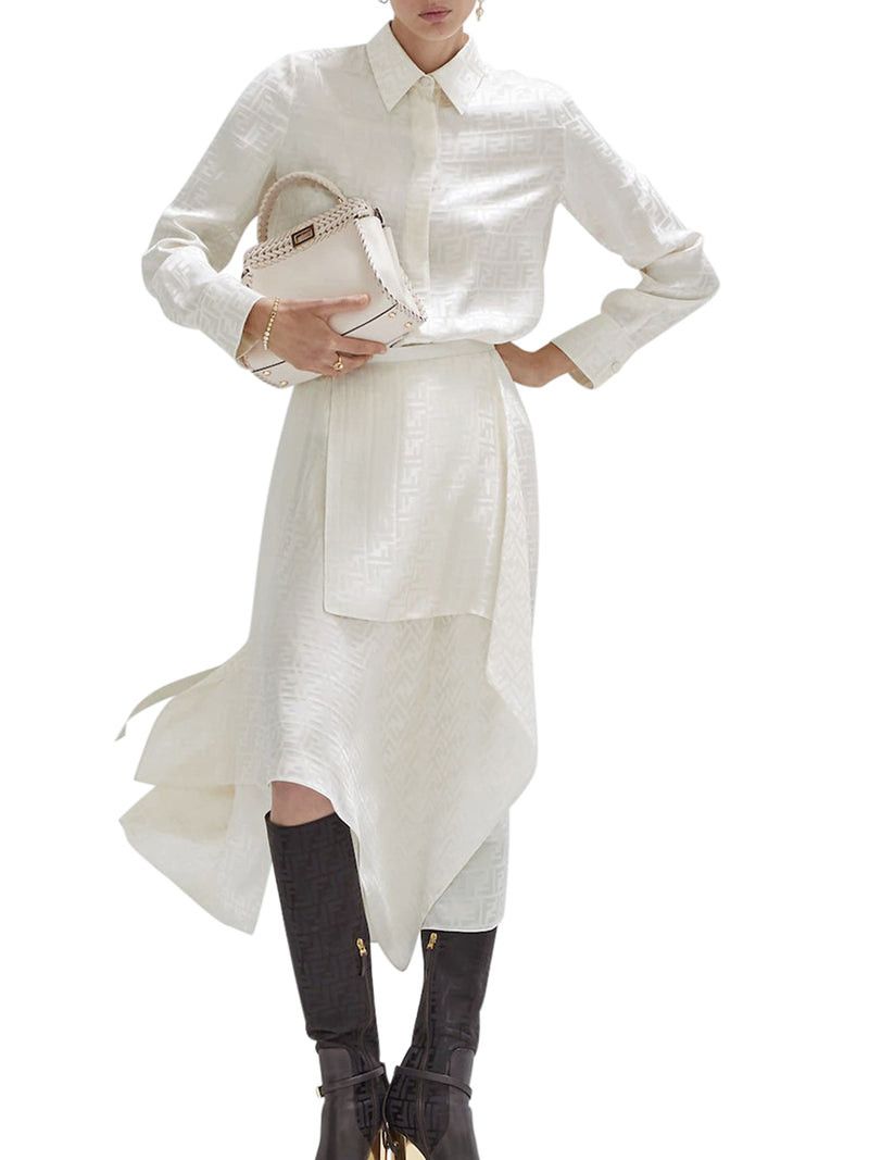 Fendi FF SILK CREPE SHIRT Size M / US 6-8 / IT 42-44 - 2 Thumbnail