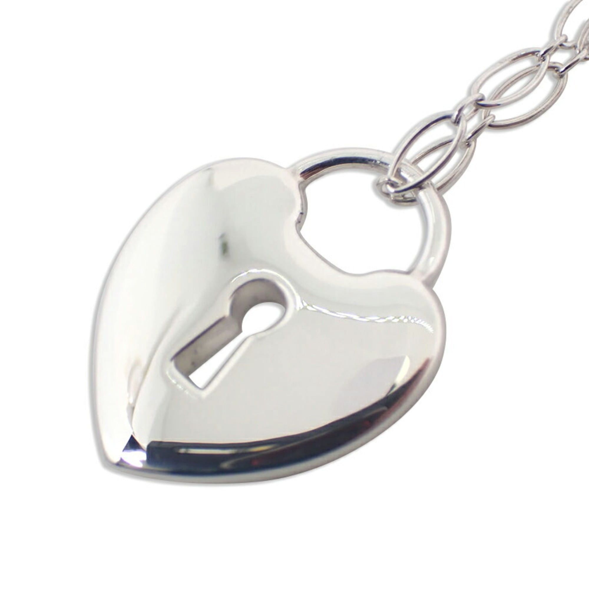 Tiffany & Co. TIFFANY 925 keyhole heart pendant necklace Size ONE SIZE - 2 Thumbnail