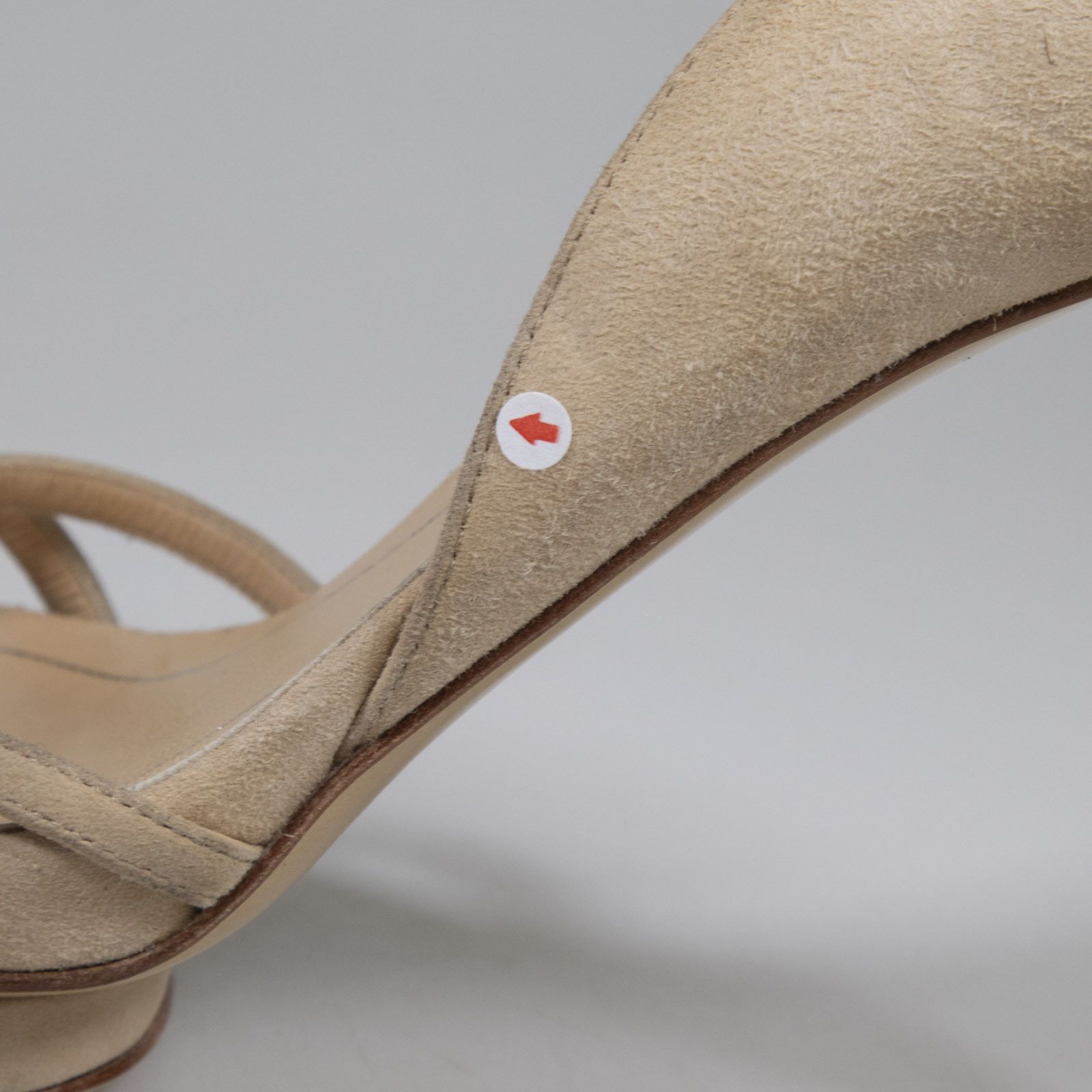 Gucci Beige Suede Gemstone Accent Sandals Size US 9.5 / IT 39.5 - 14 Thumbnail