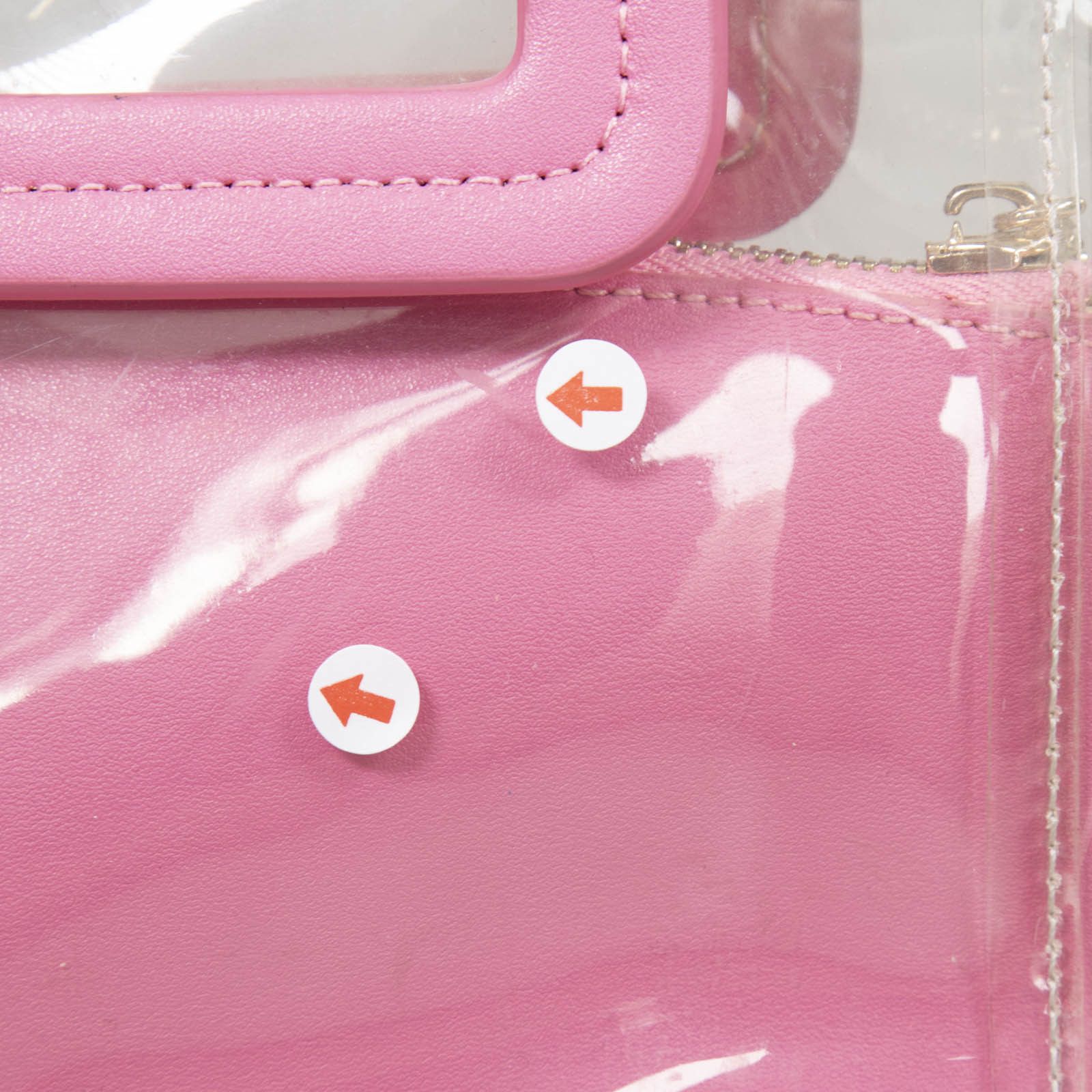Staud Pink Leather & PVC Mini Shirley Handbag Size ONE SIZE - 14 Thumbnail