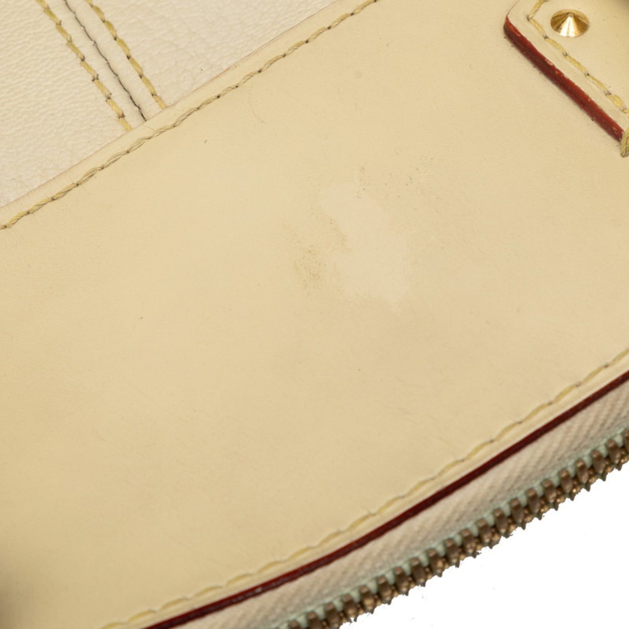 Louis Vuitton Louis Vuitton Lockit MM Handbag M91874 Beige Ivory Leather Women's LOUIS VUITTON Size ONE SIZE - 5 Thumbnail
